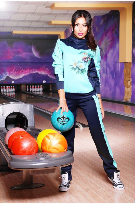 Костюм "Амадин" (темно-синий+мятный)