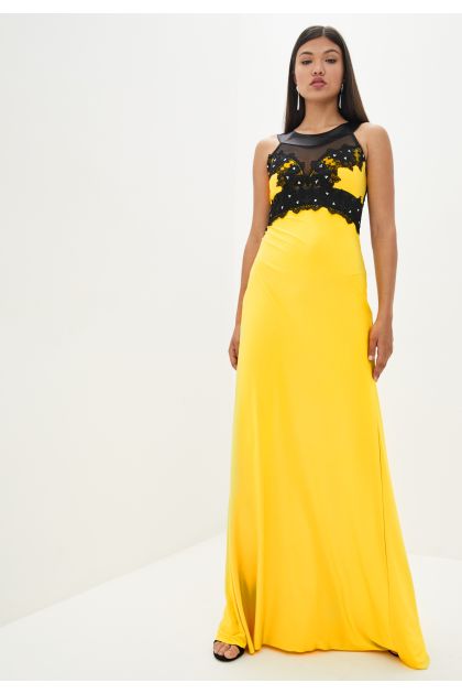 Платье "Кассандра" -желтый(без шлейфа)