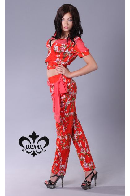 Костюм "Мишель" (сакура-красный) Костюм "Мишель" (сакура-красный)