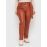 Брюки кожаные "Сит" (терракотовый)